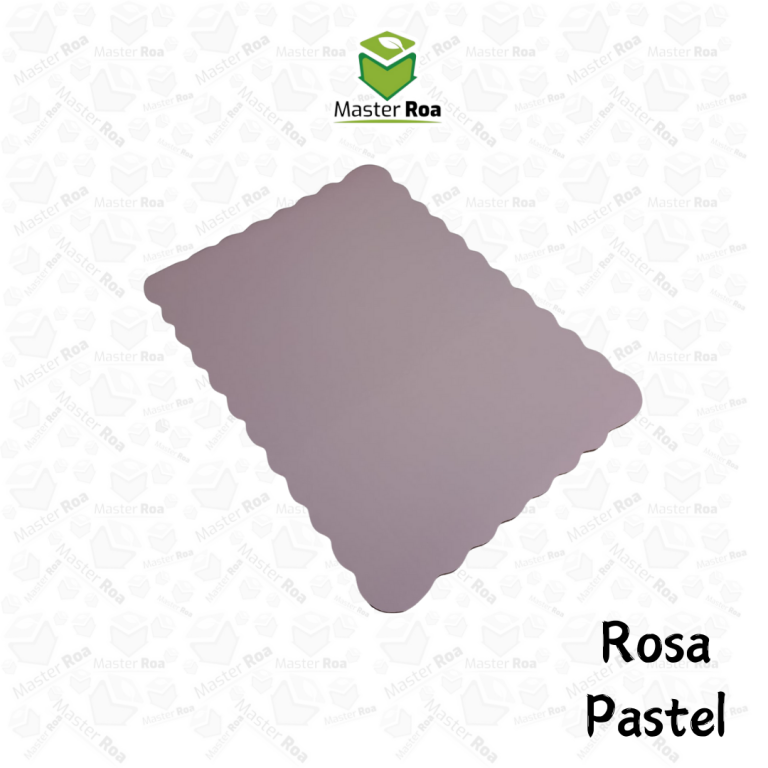 Base para Pastel Rectangular Rosa Pastel – Master Roa