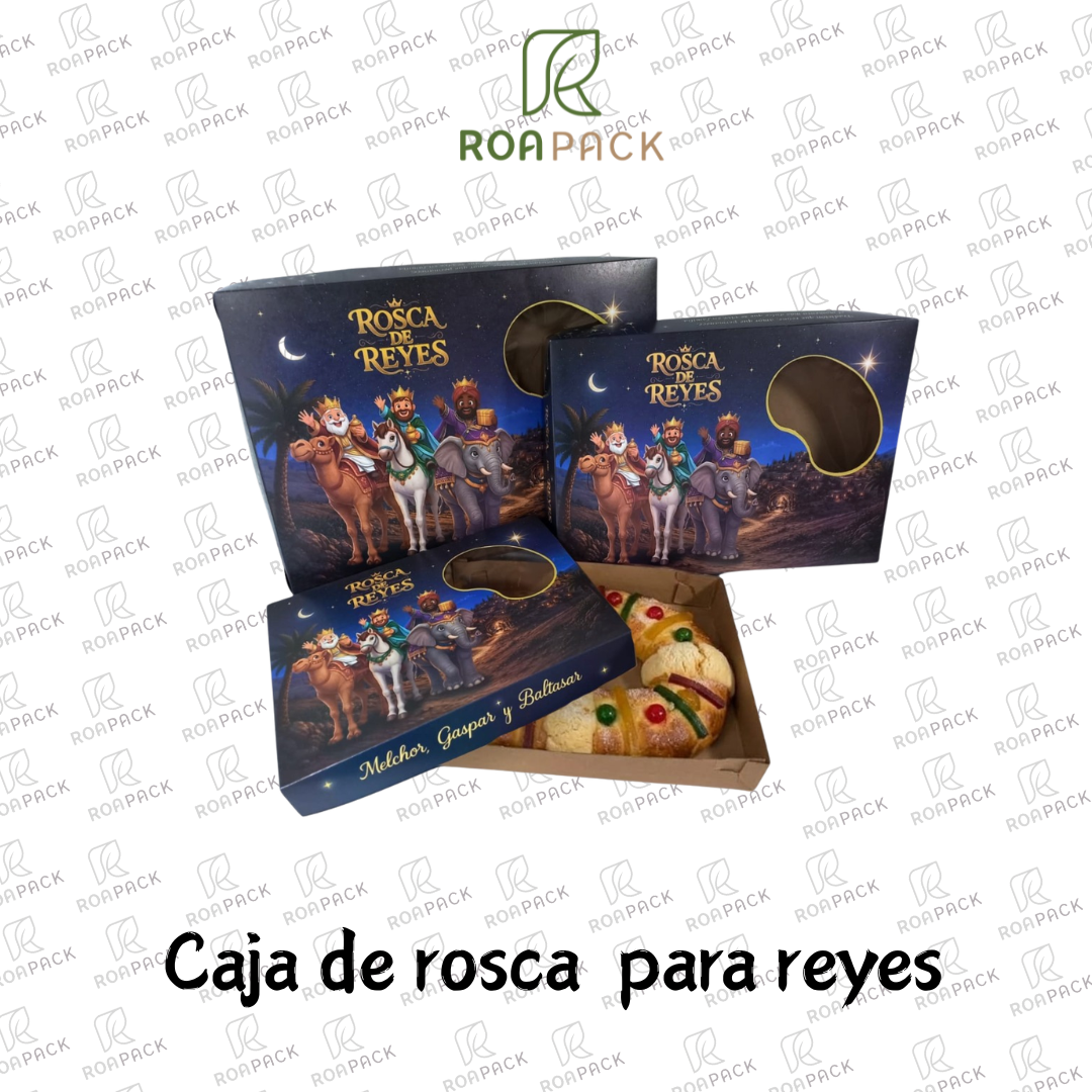 Caja para Rosca de Reyes con Tapa y Fondo