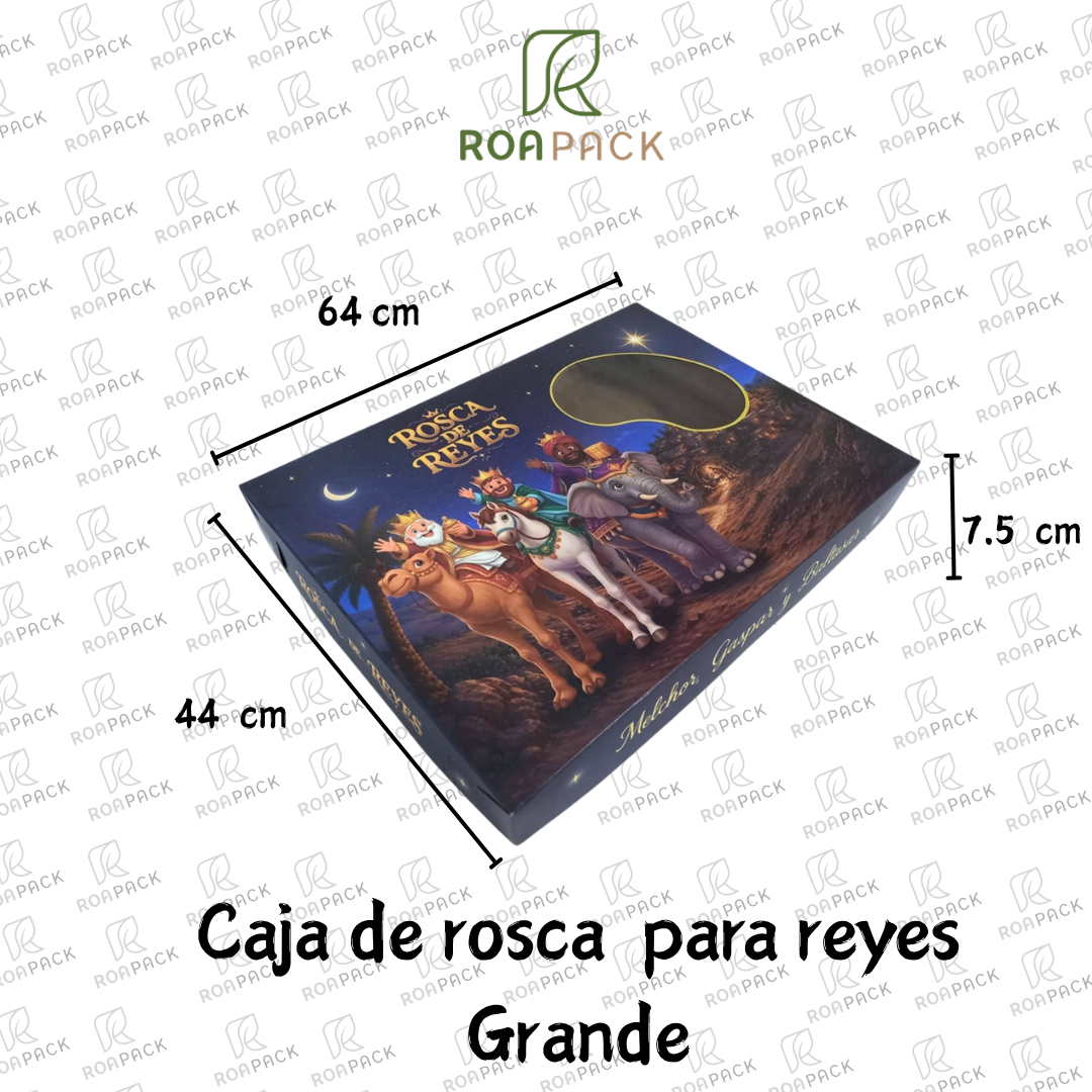 Caja para Rosca de Reyes con Tapa y Fondo