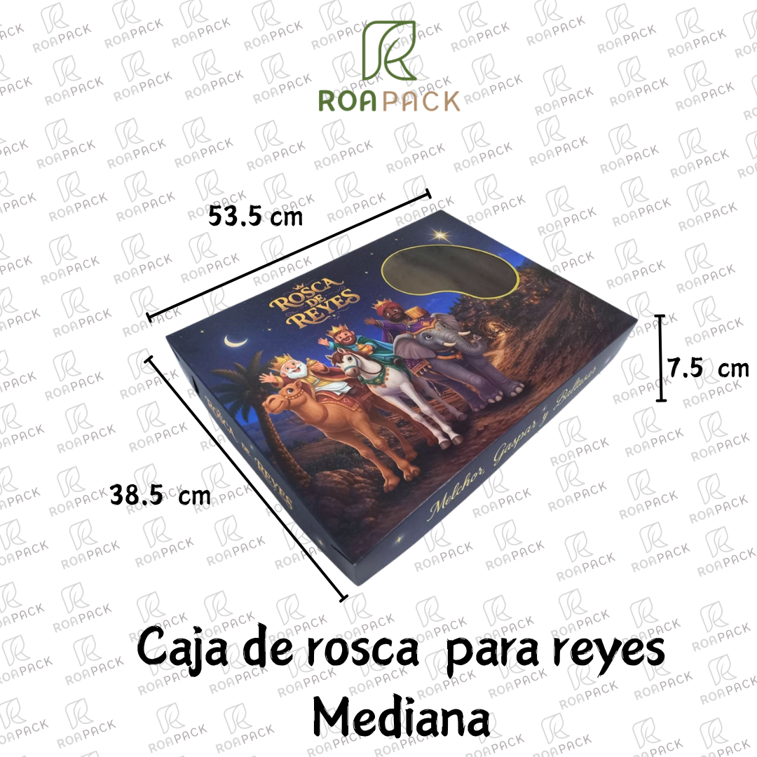 Caja para Rosca de Reyes con Tapa y Fondo